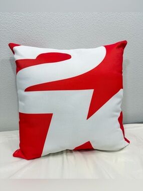 RARE 2K Games Decorative Throw Pillow Red White from Video Game Event 16x16 New